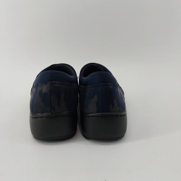 Clarks Cora Heather Interest Camo Navy Blue Loafers Size 8 - Picture 9 of 13